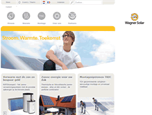 Tablet Screenshot of be.wagner-solar.com